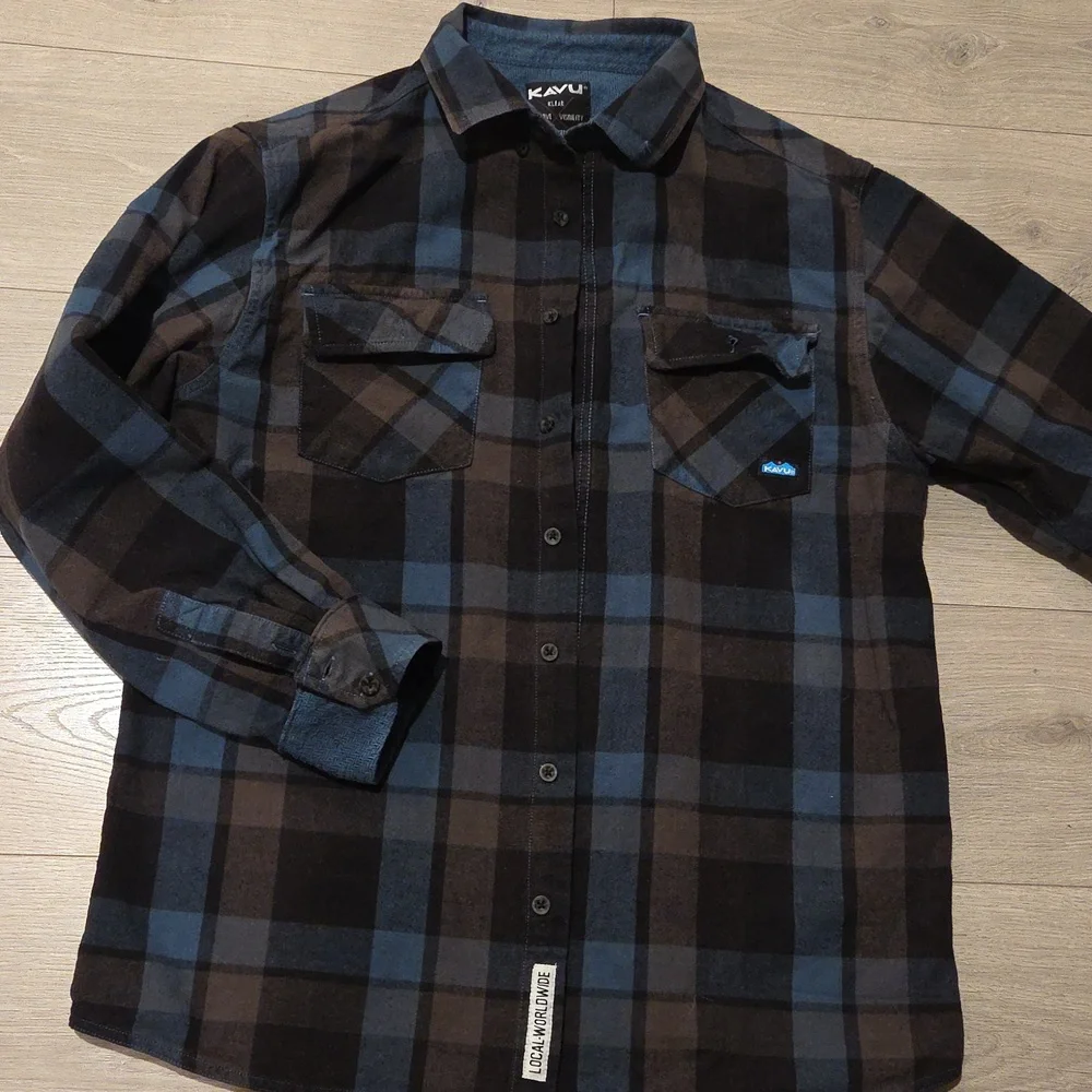 Kavu Buffaroni Plaid Cotton Shirt